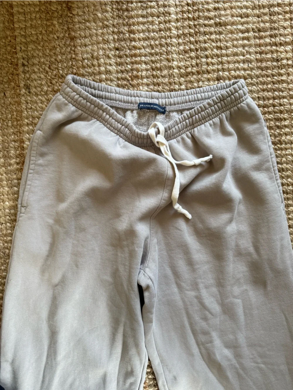 Brandy Melville Anastasia Straight Leg Sweatpants Gray One Size